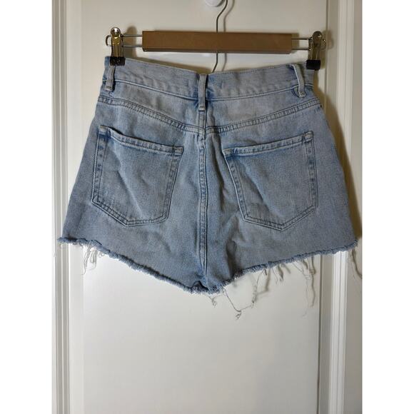 PACSUN Light Wash Distressed Denim Cut-Off Jean Shorts SZ 25" - Picture 2 of 9